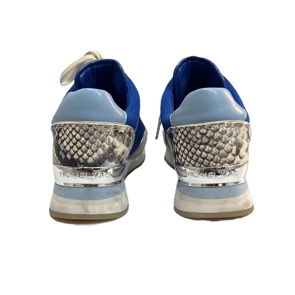 Michael Kors Maddy Trainer LG Net Mesh Electric Blue Size 8 - Picture 7 of 9